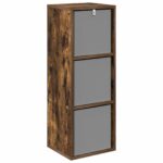 vidaXL Servírovacia skriňa so zásuvkou Dymová dub 30,5 x 27 x 84,5 cm – Obrázok 7