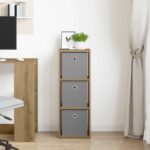 vidaXL Servírovacia skriňa Remeselný dub 30,5 x 27 x 84,5 cm – Obrázok 3