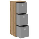 vidaXL Servírovacia skriňa Remeselný dub 30,5 x 27 x 84,5 cm – Obrázok 4