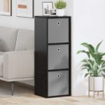 vidaXL Servírovacia skriňa so zásuvkou Čierny dub 35 x 32 x 99,5 cm