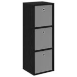vidaXL Servírovacia skriňa so zásuvkou Čierny dub 35 x 32 x 99,5 cm – Obrázok 2