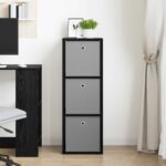 vidaXL Servírovacia skriňa so zásuvkou Čierny dub 35 x 32 x 99,5 cm – Obrázok 3