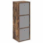 vidaXL Servírovacia skriňa so zásuvkou Dymová dub 35 x 32 x 99,5 cm – Obrázok 2