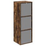 vidaXL Servírovacia skriňa so zásuvkou Dymová dub 35 x 32 x 99,5 cm – Obrázok 7