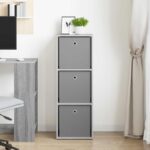 vidaXL Servírovacia skriňa so zásuvkou Sivý Sonoma 35 x 32 x 99,5 cm – Obrázok 3