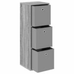 vidaXL Servírovacia skriňa so zásuvkou Sivý Sonoma 35 x 32 x 99,5 cm – Obrázok 4