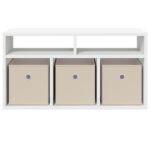 vidaXL Nízka skriňa so zásuvkou Biela 72 x 22,5 x 38 cm – Obrázok 6