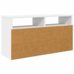 vidaXL Nízka skriňa so zásuvkou Biela 72 x 22,5 x 38 cm – Obrázok 8