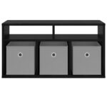 vidaXL Nízka skriňa so zásuvkou Čierny dub 72 x 22,5 x 38 cm – Obrázok 6