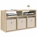 vidaXL Nízka skriňa so zásuvkou Sonoma dub 72 x 22,5 x 38 cm – Obrázok 2