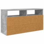 vidaXL Nízka skriňa so zásuvkou Betónová šedá 72 x 22,5 x 38 cm – Obrázok 8