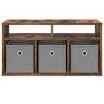 vidaXL Nízka skriňa so zásuvkou Dymová dub 72 x 22,5 x 38 cm – Obrázok 6