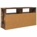vidaXL Nízka skriňa so zásuvkou Dymová dub 72 x 22,5 x 38 cm – Obrázok 8