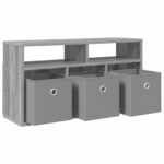 vidaXL Nízka skriňa so zásuvkou Sivý Sonoma 72 x 22,5 x 38 cm – Obrázok 5