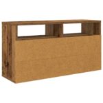 vidaXL Nízka skriňa so zásuvkou Staré drevo 72 x 22,5 x 38 cm – Obrázok 8