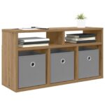 vidaXL Nízka skriňa so zásuvkou Remeselný dub 72 x 22,5 x 38 cm – Obrázok 3
