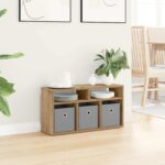 vidaXL Nízka skriňa so zásuvkou Remeselný dub 72 x 22,5 x 38 cm – Obrázok 4