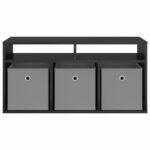 vidaXL Nízka skriňa so zásuvkou Čierny dub 87 x 27,5 x 43 cm – Obrázok 6