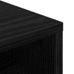 vidaXL Nízka skriňa so zásuvkou Čierny dub 87 x 27,5 x 43 cm – Obrázok 9