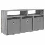 vidaXL Nízka skriňa so zásuvkou Sivý Sonoma 87 x 27,5 x 43 cm – Obrázok 2