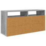 vidaXL Nízka skriňa so zásuvkou Sivý Sonoma 87 x 27,5 x 43 cm – Obrázok 8