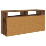 vidaXL Nízka skriňa so zásuvkou Staré drevo 87 x 27,5 x 43 cm – Obrázok 8
