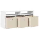 vidaXL Nízka skriňa so zásuvkou Biela 102 x 32 x 48,5 cm – Obrázok 5