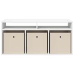 vidaXL Nízka skriňa so zásuvkou Biela 102 x 32 x 48,5 cm – Obrázok 6