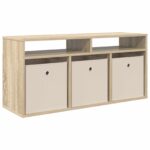 vidaXL Nízka skriňa so zásuvkou Sonoma dub 102 x 32 x 48,5 cm – Obrázok 2
