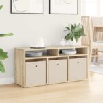 vidaXL Nízka skriňa so zásuvkou Sonoma dub 102 x 32 x 48,5 cm – Obrázok 4
