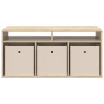vidaXL Nízka skriňa so zásuvkou Sonoma dub 102 x 32 x 48,5 cm – Obrázok 6