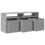 vidaXL Nízka skriňa so zásuvkou Betónová šedá 102 x 32 x 48,5 cm – Obrázok 5