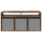 vidaXL Nízka skriňa so zásuvkou Dymová dub 102 x 32 x 48,5 cm – Obrázok 6