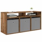 vidaXL Nízka skriňa so zásuvkou Staré drevo 102 x 32 x 48,5 cm – Obrázok 3