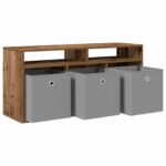 vidaXL Nízka skriňa so zásuvkou Staré drevo 102 x 32 x 48,5 cm – Obrázok 5