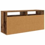vidaXL Nízka skriňa so zásuvkou Staré drevo 102 x 32 x 48,5 cm – Obrázok 8