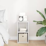 vidaXL Nočný stolík Biela 25,5 x 22 x 49,5 cm Kompozitné drevo – Obrázok 4