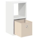 vidaXL Nočný stolík Biela 25,5 x 22 x 49,5 cm Kompozitné drevo – Obrázok 5