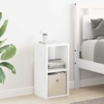 vidaXL Nočný stolík 2 pcs Biela 25,5 x 22 x 49,5 cm Kompozitné drevo – Obrázok 4