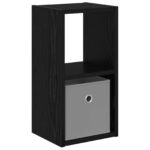 vidaXL Nočný stolík Čierny dub 25,5 x 22 x 49,5 cm Kompozitné drevo – Obrázok 2