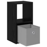 vidaXL Nočný stolík Čierny dub 25,5 x 22 x 49,5 cm Kompozitné drevo – Obrázok 5