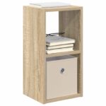 vidaXL Nočný stolík so zásuvkou 2 pcs Sonoma dub 25,5 x 22 x 49,5 cm – Obrázok 3