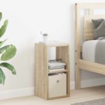 vidaXL Nočný stolík so zásuvkou 2 pcs Sonoma dub 25,5 x 22 x 49,5 cm – Obrázok 4