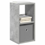 vidaXL Nočný stolík Betónová šedá 25,5 x 22 x 49,5 cm Kompozitné drevo – Obrázok 3