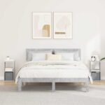 vidaXL Nočný stolík 2 pcs Betónová šedá 25,5 x 22 x 49,5 cm