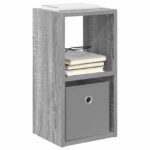vidaXL Nočný stolík so zásuvkou 2 pcs Sivý Sonoma 25,5 x 22 x 49,5 cm – Obrázok 3