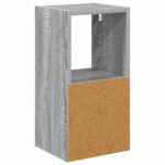 vidaXL Nočný stolík so zásuvkou 2 pcs Sivý Sonoma 25,5 x 22 x 49,5 cm – Obrázok 8