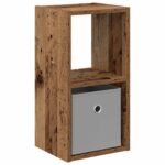 vidaXL Nočný stolík Staré drevo 25,5 x 22 x 49,5 cm Kompozitné drevo – Obrázok 2