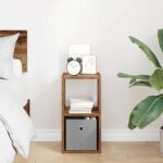 vidaXL Nočný stolík Staré drevo 25,5 x 22 x 49,5 cm Kompozitné drevo – Obrázok 4