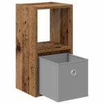 vidaXL Nočný stolík Staré drevo 25,5 x 22 x 49,5 cm Kompozitné drevo – Obrázok 5